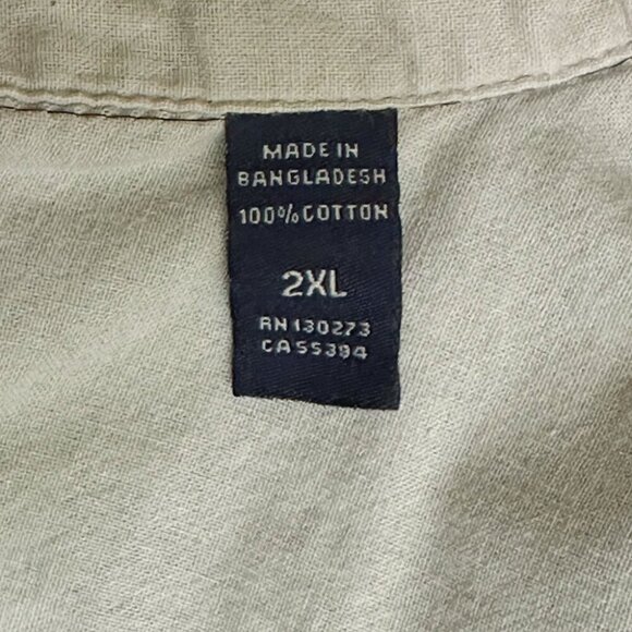 Wrangler Black Button Front Short-Sleeve Shirt, Men's 2XL - Picture 4 of 4